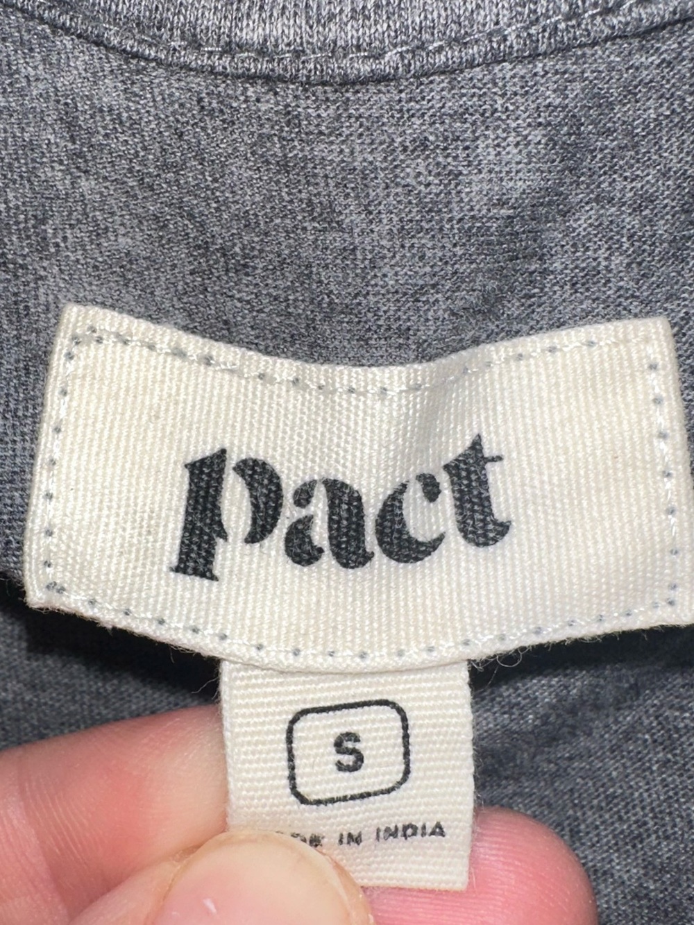 Pact organic cotton midi tank dress gray size small - Picture 4 of 5